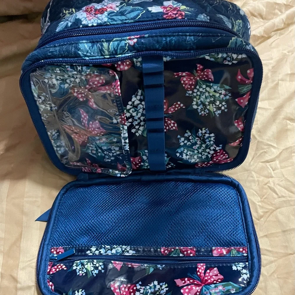 Floral Travel Organizer with Clear Pockets
